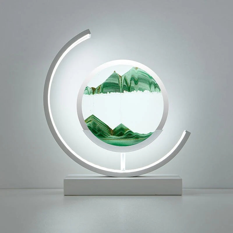 Rotating Sand Art Lamp Sealed Sand LED Touch Sensor
