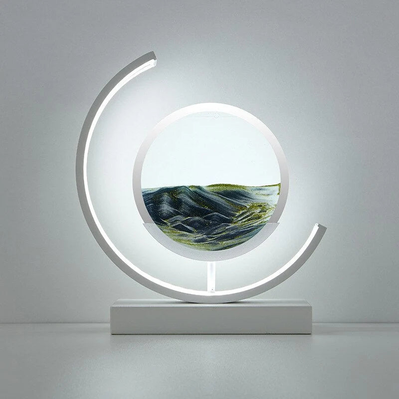 Rotating Sand Art Lamp Sealed Sand LED Touch Sensor