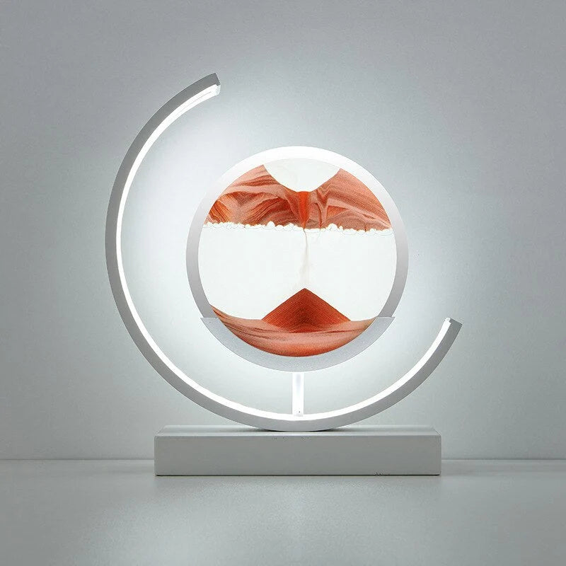 Rotating Sand Art Lamp Sealed Sand LED Touch Sensor