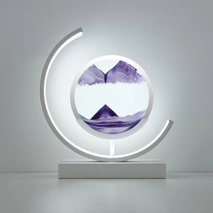 Rotating Sand Art Lamp Sealed Sand LED Touch Sensor