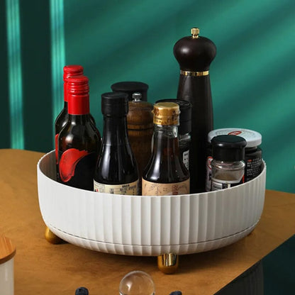 Rotating Spice Rack 360° Rotation Raised Edge Removable Base