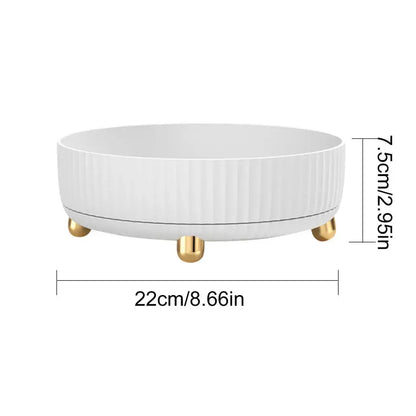Rotating Storage Tray 360° Space-Saving & Easy-Clean