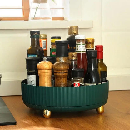 Rotating Storage Tray 360° Space-Saving & Easy-Clean