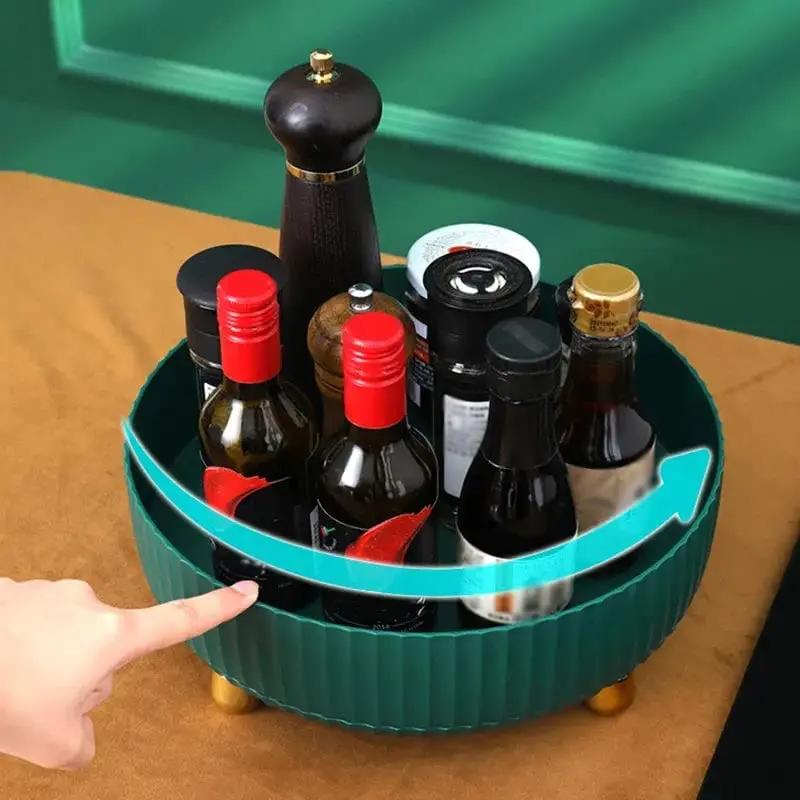 Rotating Storage Tray 360° Space-Saving & Easy-Clean