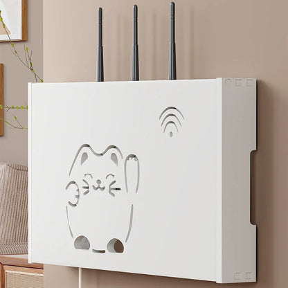 Router Cover Box Wall-Mounted Ventilated Cable Management