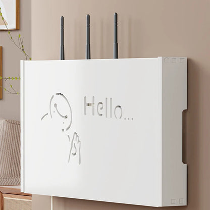 Router Cover Box Wall-Mounted Ventilated Cable Management