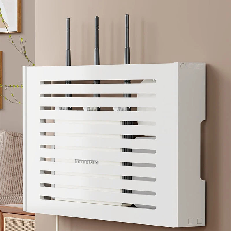 Router Cover Box Wall-Mounted Ventilated Cable Management