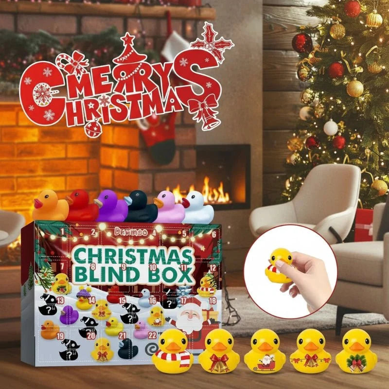 Rubber Duck Advent Calendar 24-Piece Christmas Set