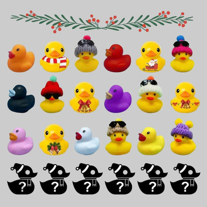 Rubber Duck Advent Calendar 24-Piece Christmas Set