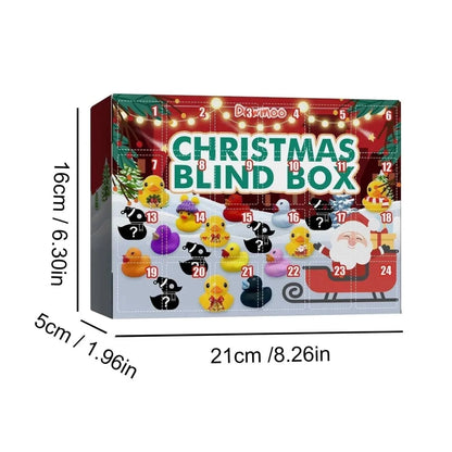Rubber Duck Advent Calendar 24-Piece Christmas Set