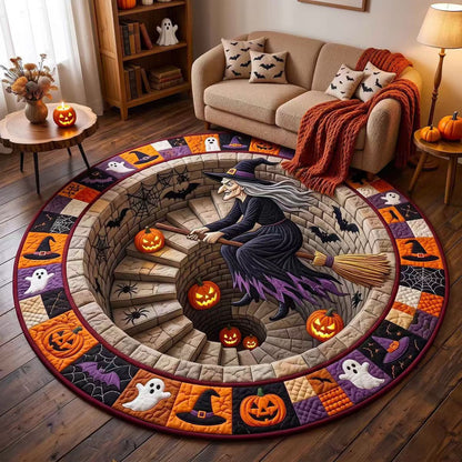Rug 3D Pumpkin & Lantern Design Soft Durable Material