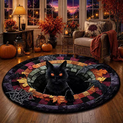 Rug 3D Pumpkin & Lantern Design Soft Durable Material