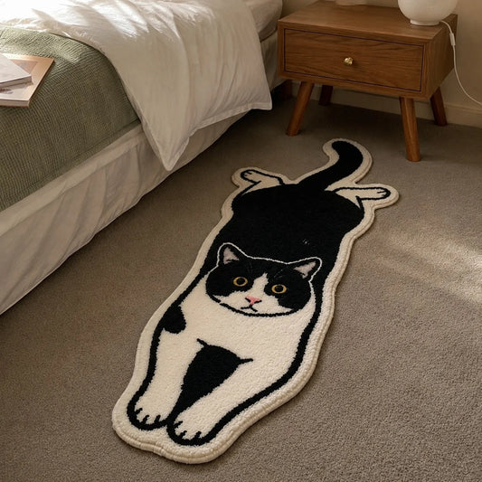 Rug Cat-Shaped Tufted Elongated 60 x 25 Cm