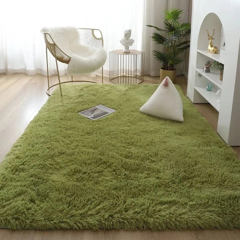 Rug Plush High-Pile Polyester Non-Slip Backing