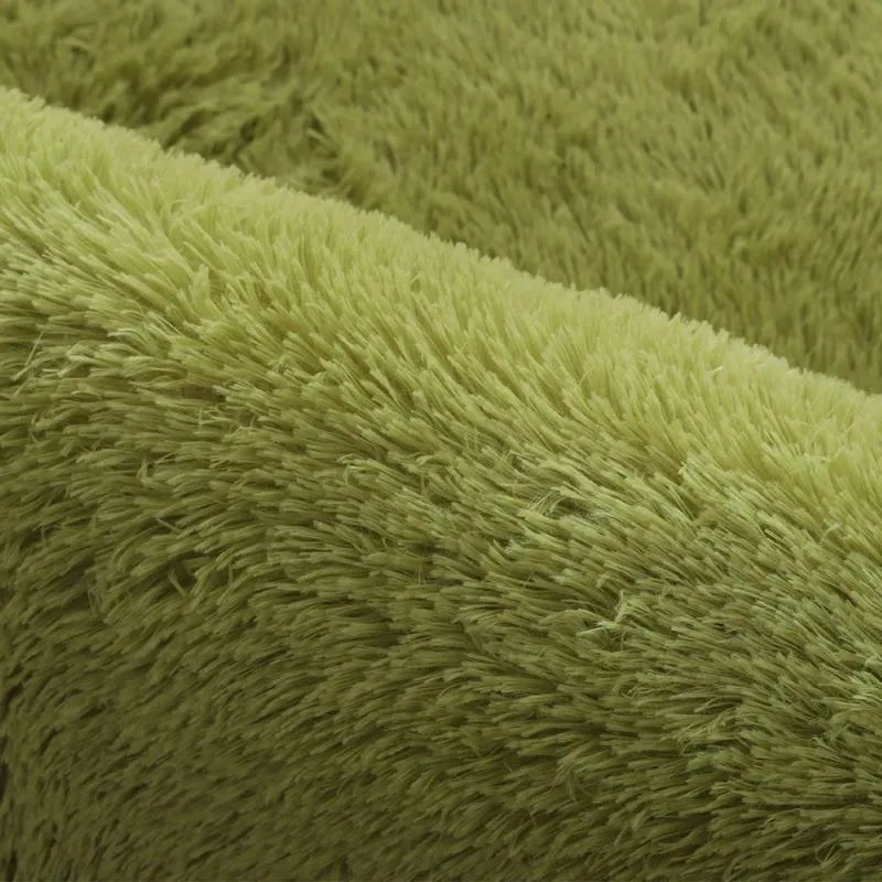 Rug Plush High-Pile Polyester Non-Slip Backing