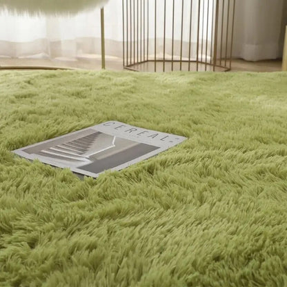 Rug Plush High-Pile Polyester Non-Slip Backing