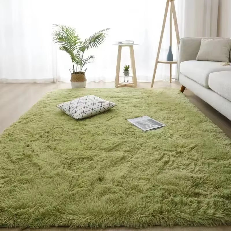 Rug Plush High-Pile Polyester Non-Slip Backing