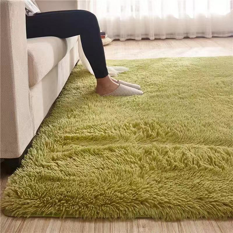 Rug Plush High-Pile Polyester Non-Slip Backing