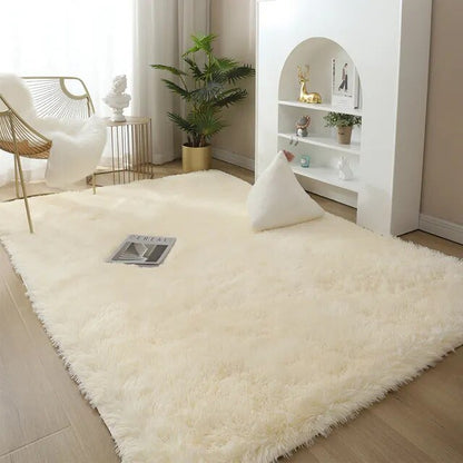 Rug Plush High-Pile Polyester Non-Slip Backing