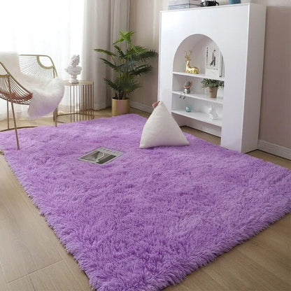 Rug Plush High-Pile Polyester Non-Slip Backing