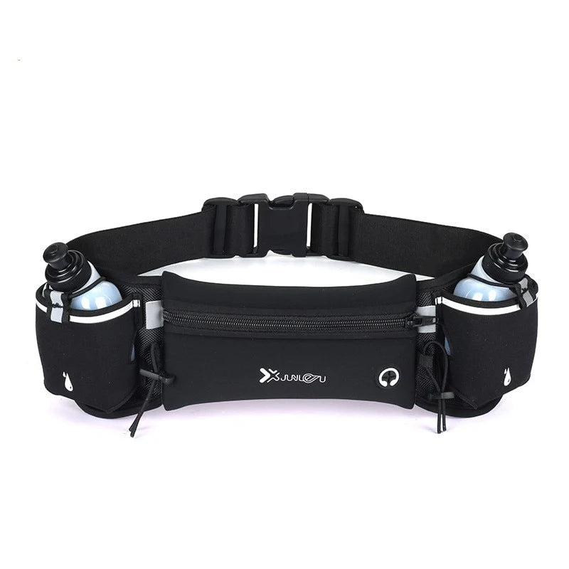 Running Belt Water-Repellent Neoprene Dual Bottle Holders