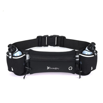 Running Belt Water-Repellent Neoprene Dual Bottle Holders