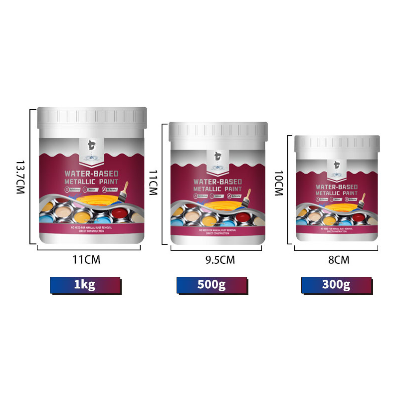 Rust Converter Paint One-Step Metallic Finish Water-Based