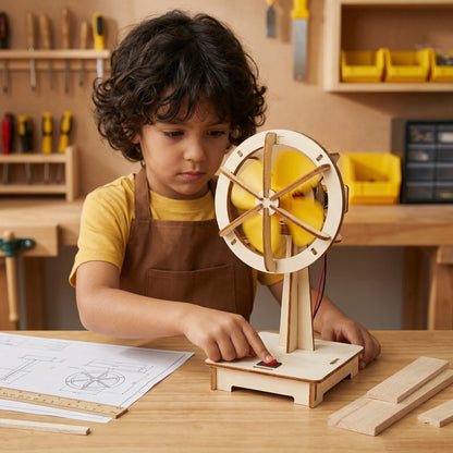 STEM Building Kit Wooden Working Model