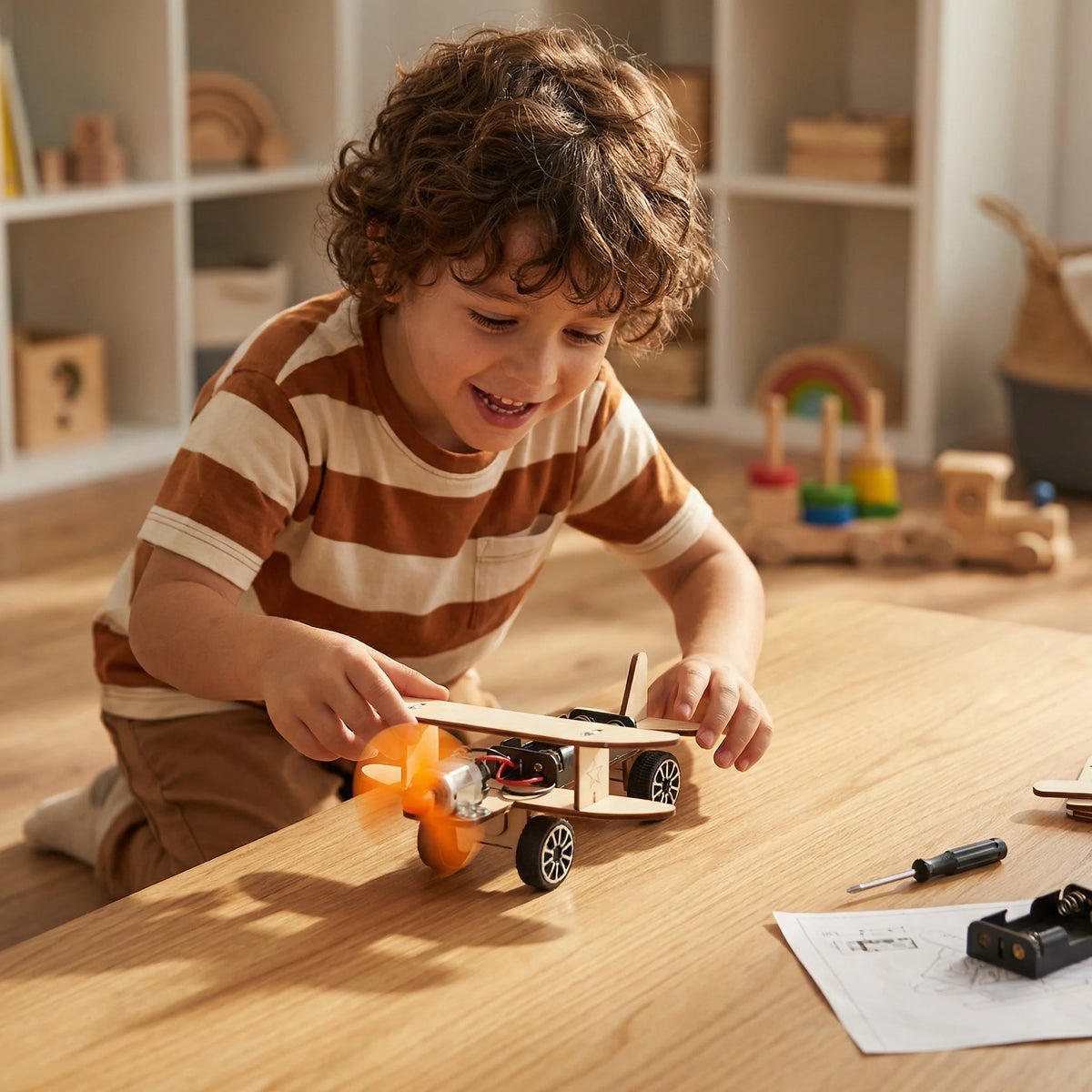 STEM Building Kit Wooden Working Model
