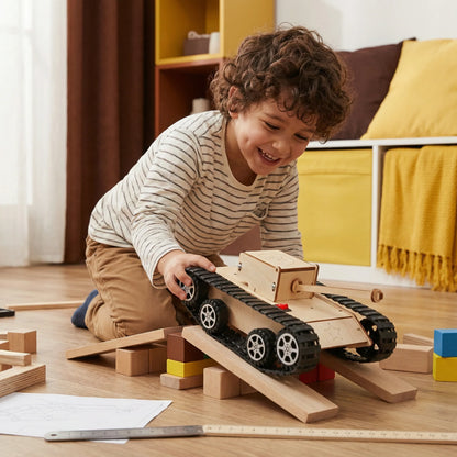 STEM Building Kit Wooden Working Model