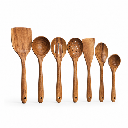 Space-Saving Safe For Non-Stick Cookware Utensil Set (7-Piece)