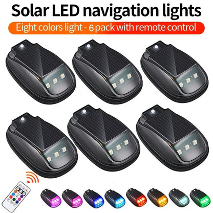 Safety Light Solar-Powered Remote Control 8 Colors