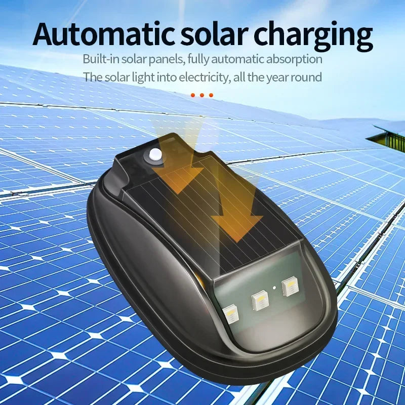Safety Light Solar-Powered Remote Control 8 Colors