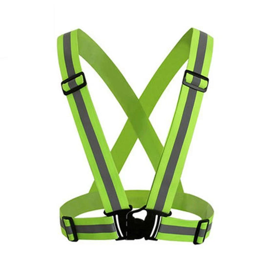 Safety Vest All-Around Reflective Stripes Adjustable Fit