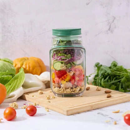 Salad Container Multi Compartment Leak Proof Wide Opening