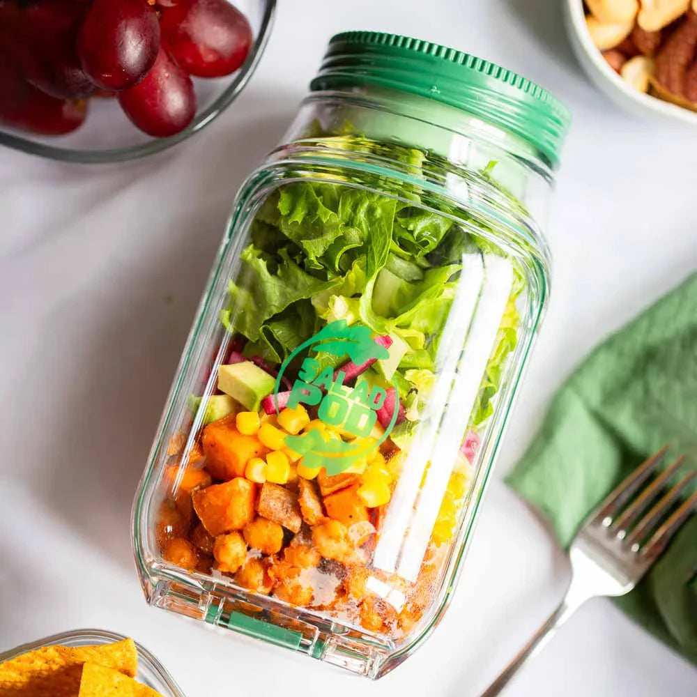 Salad Container Vertical Layering Leak-Proof Dressing Capsule