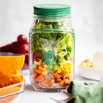 Salad Container Vertical Layering Leak-Proof Dressing Capsule