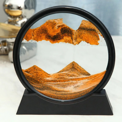 Sand Art Display Round Glass Colored Sand