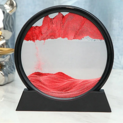 Sand Art Display Round Glass Colored Sand
