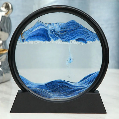 Sand Art Display Round Glass Colored Sand