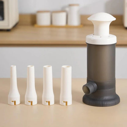 Sausage Stuffer Controlled Piston Food-Grade Polypropylene 4 Nozzles