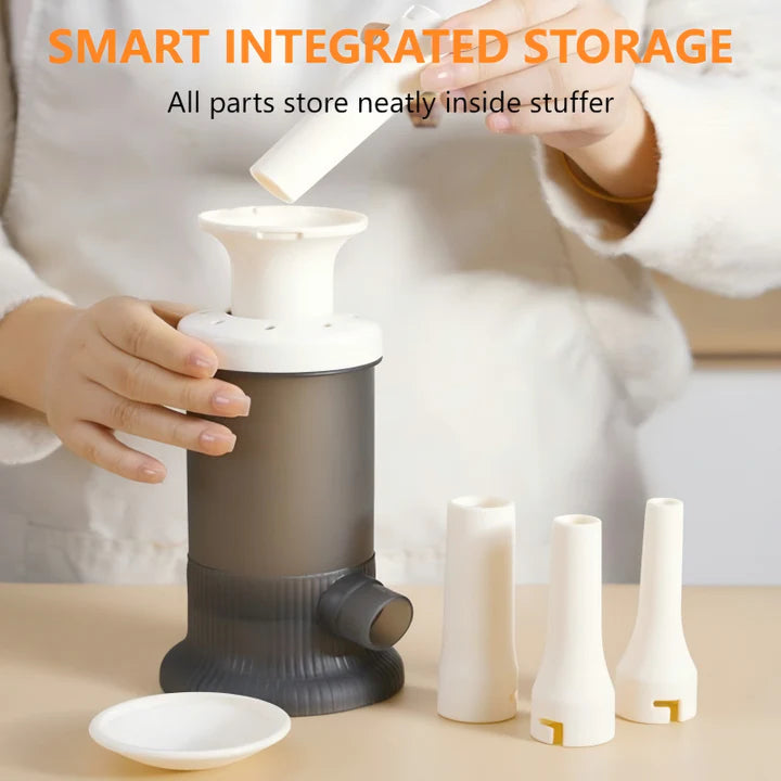 Sausage Stuffer Controlled Piston Food-Grade Polypropylene 4 Nozzles