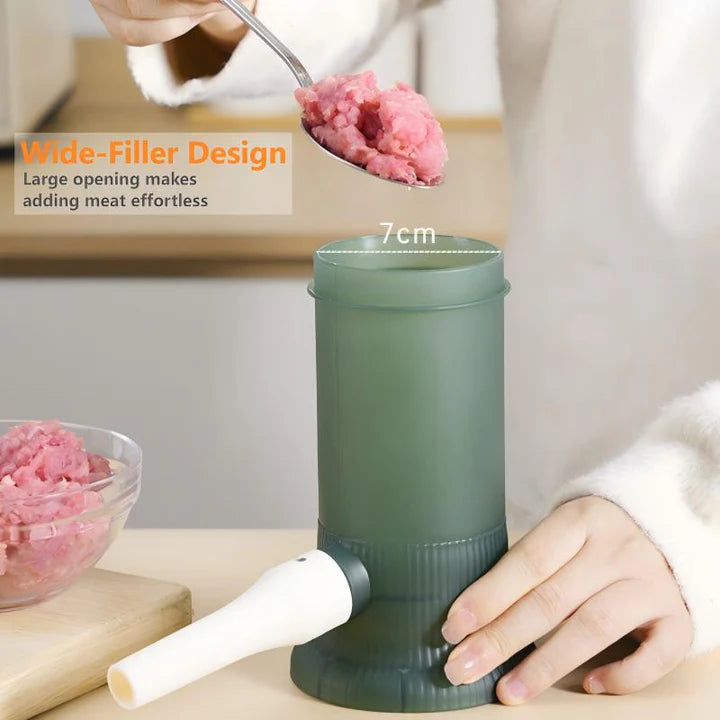 Sausage Stuffer Controlled Piston Food-Grade Polypropylene 4 Nozzles