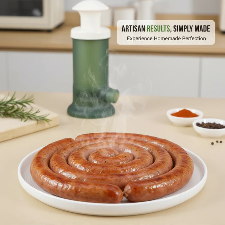 Sausage Stuffer Controlled Piston Food-Grade Polypropylene 4 Nozzles