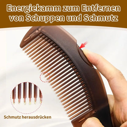 Scalp Massage Comb Hollow Bristles Dandruff Remover