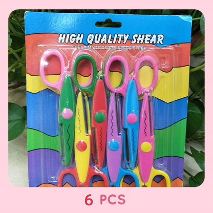 Scissors Set 6-Piece Ergonomic Handles & Stainless Steel Blades