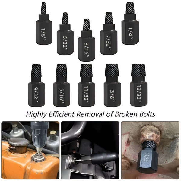 Screw Extractor Set Reverse Thread 20 Sizes