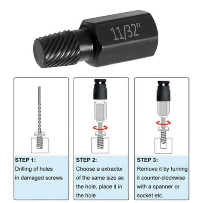 Screw Extractor Set Reverse Thread 20 Sizes