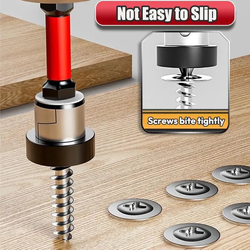 Screwdriver Bit Set Magnetic Depth Stop S2 Steel