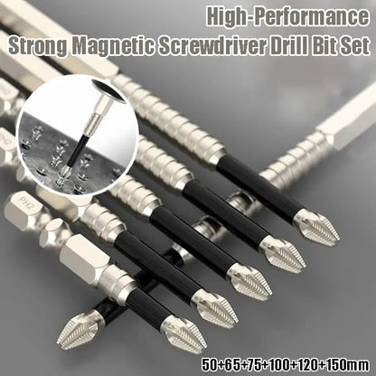 Screwdriver Bit Set Magnetic Tips & Anti-Slip 6-Piece